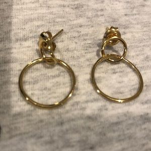 Mejuri double hoop earrings